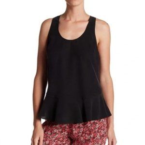 Joie Silk Ruffle Tank Top Women Size M